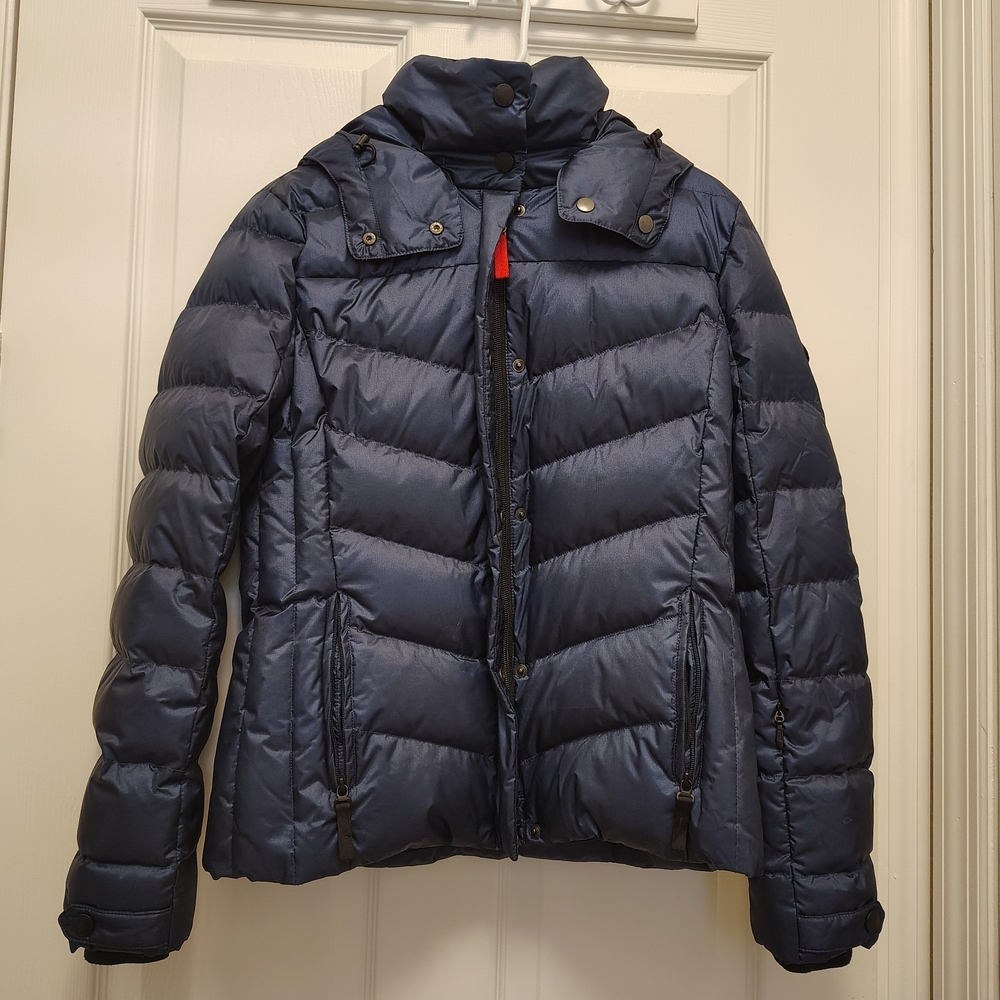 Bogner Fire + Ice Women’s Down Puffer Jacket NAVY BLUE Size US 6 EU 36 NICE!